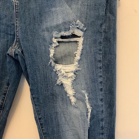 American Bazi high rise skinny distressed jeans Size 2X NWT - Picture 4 of 12